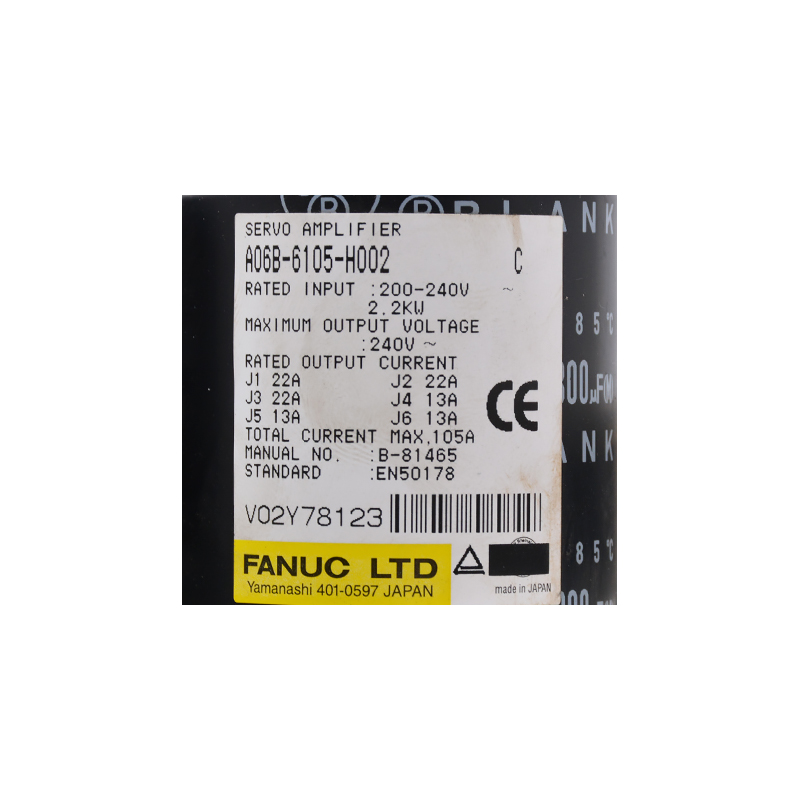 Manufacturing Companies for Fanuc 18ib - Japan original fanuc servo amplifier A06B-6105-H002– Weite detail pictures